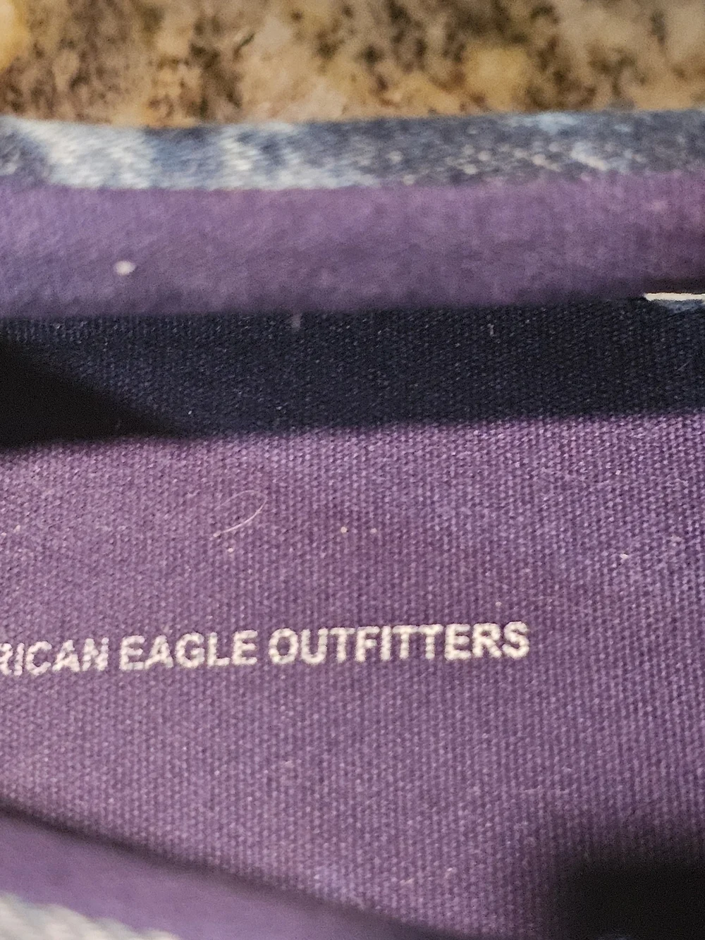 American Eagle Outfitters Blue Tie-Dye Slip-On Loafers